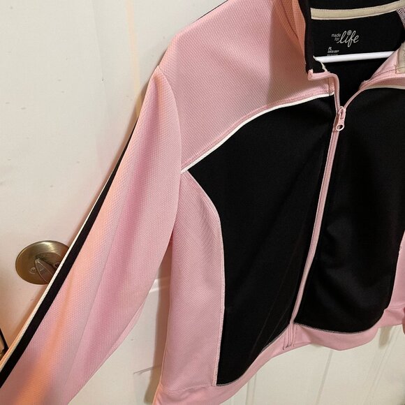 Made For Life Zip Jacket Pink and Black PL - Picture 3 of 8